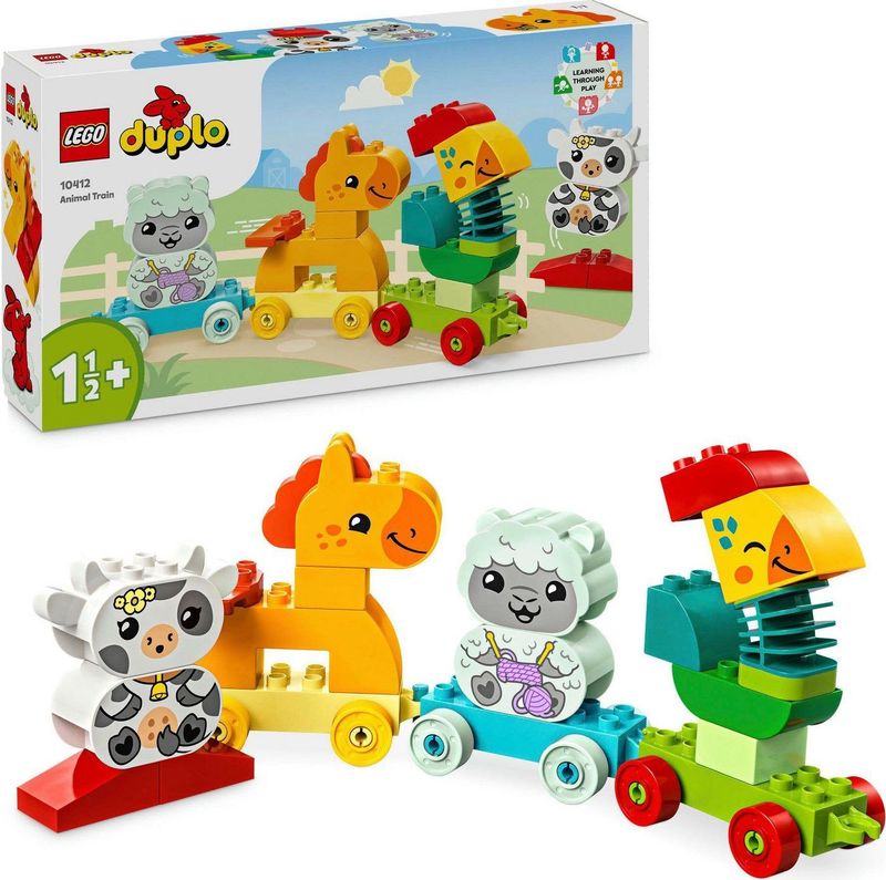 LEGO DUPLO - Mijn Eerste Dierentrein - Educatief Speelgoed - Creatieve Dieren