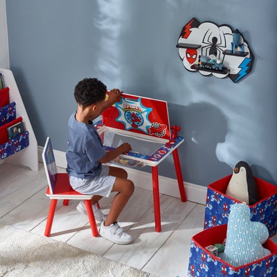 Marvel Spidey & His Amazing Friends Skrivebord med Stol, Rød