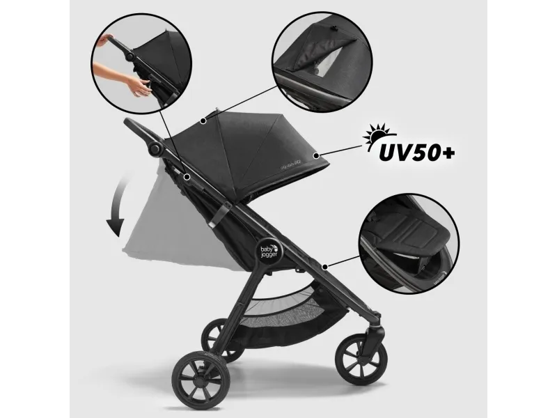 Baby Jogger city mini GT2, Baldakin, Terrængående klapvogn, Ethvert køn, Hollow-out wheels, Sammenfoldelig, Grøn