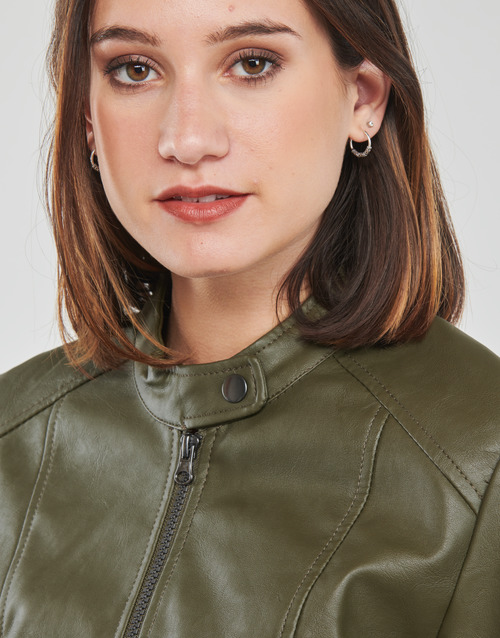 JDY - JDYEMILY FAUX LEATHER JACKET OTW - Vert