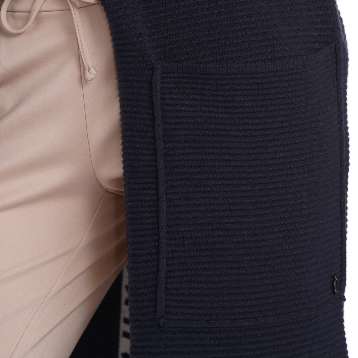 Gina Benotti Damen Strickweste mit Schriftzug dunkelblau