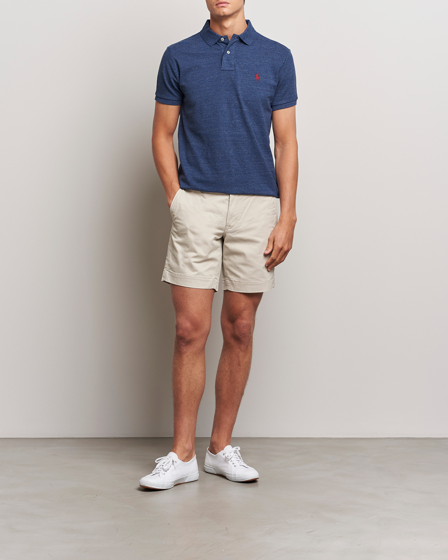 Polo Ralph Lauren Custom Slim Fit Polo Classic Royal Heather