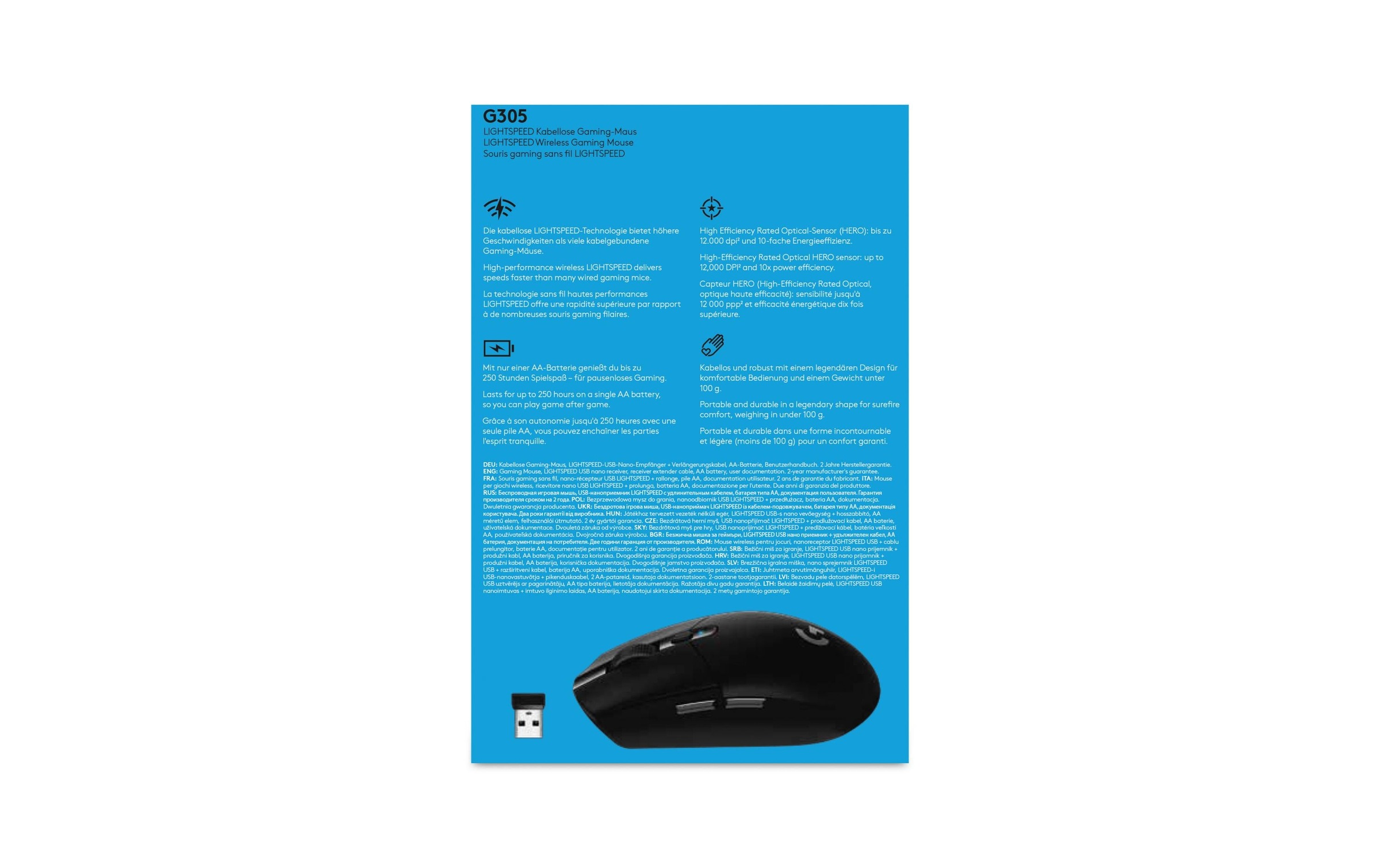 Logitech Gaming-Maus »G305 Lightspeed« kabellos