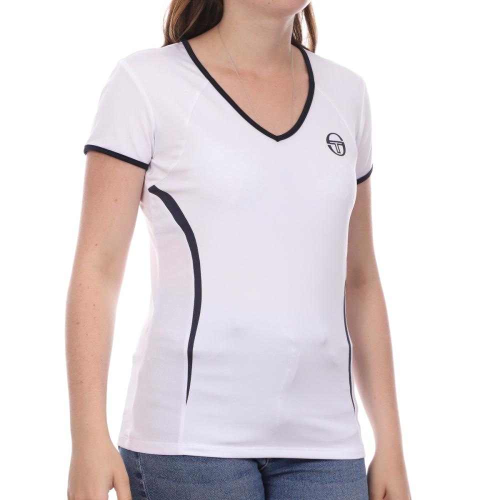 Sergio Tacchini T-Shirt Blanc Femme Sergio Tacchini Eva