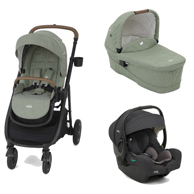 Poussette TRIO Versatrax Laurel + I-Gemm 3 Shale + Nacelle Ramble XL Laurel - JOIE
