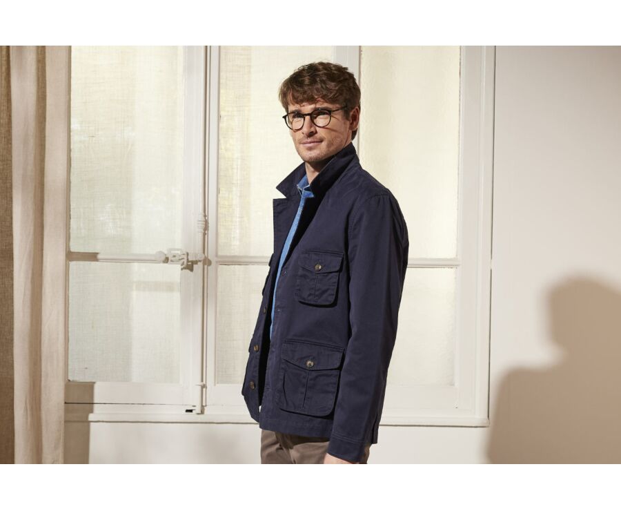 Veste saharienne homme Navy foncé - FALBERT