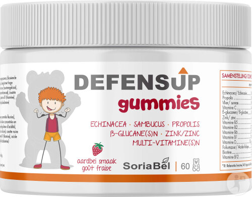 Soria Bel Defensup Gommes Goût Fraise 60 Pièces