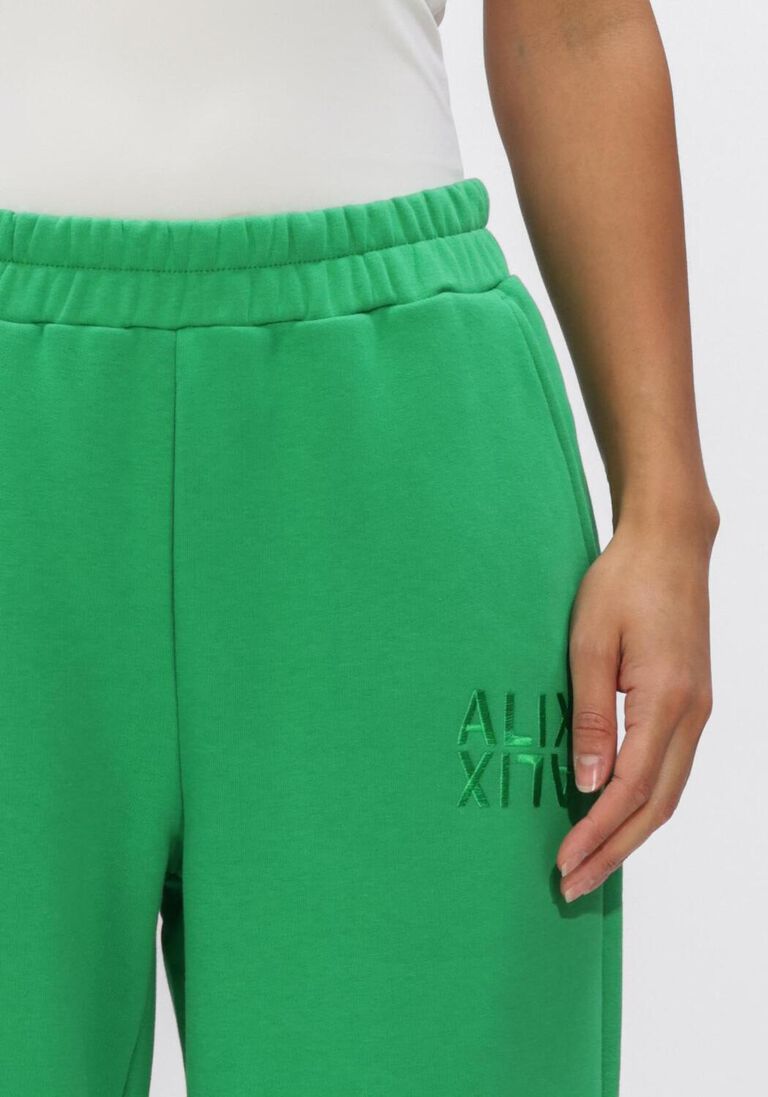 groene alix the label joggingbroek ladies knitted alix sweat pants
