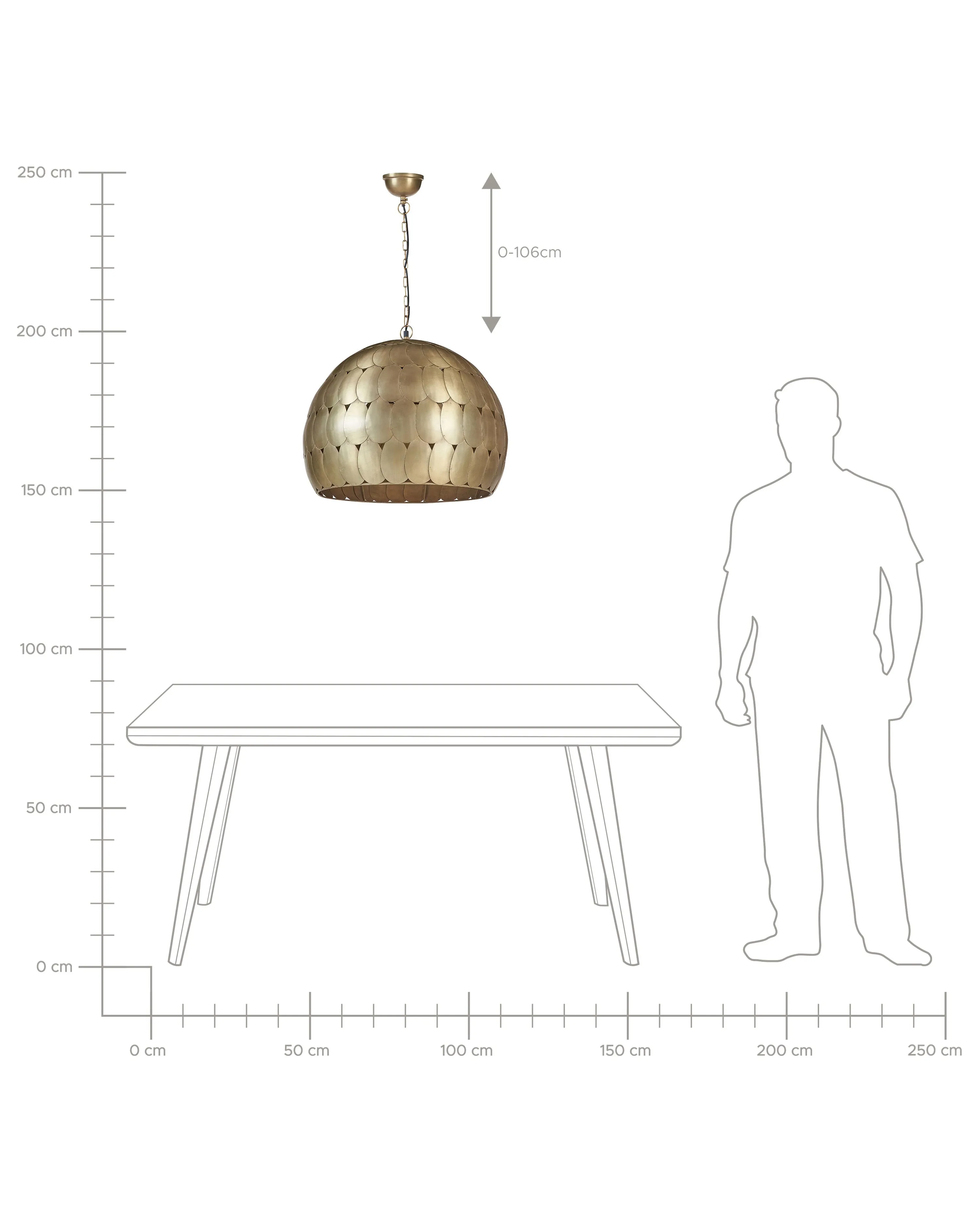 Hanglamp HARANGI Metaal Messing