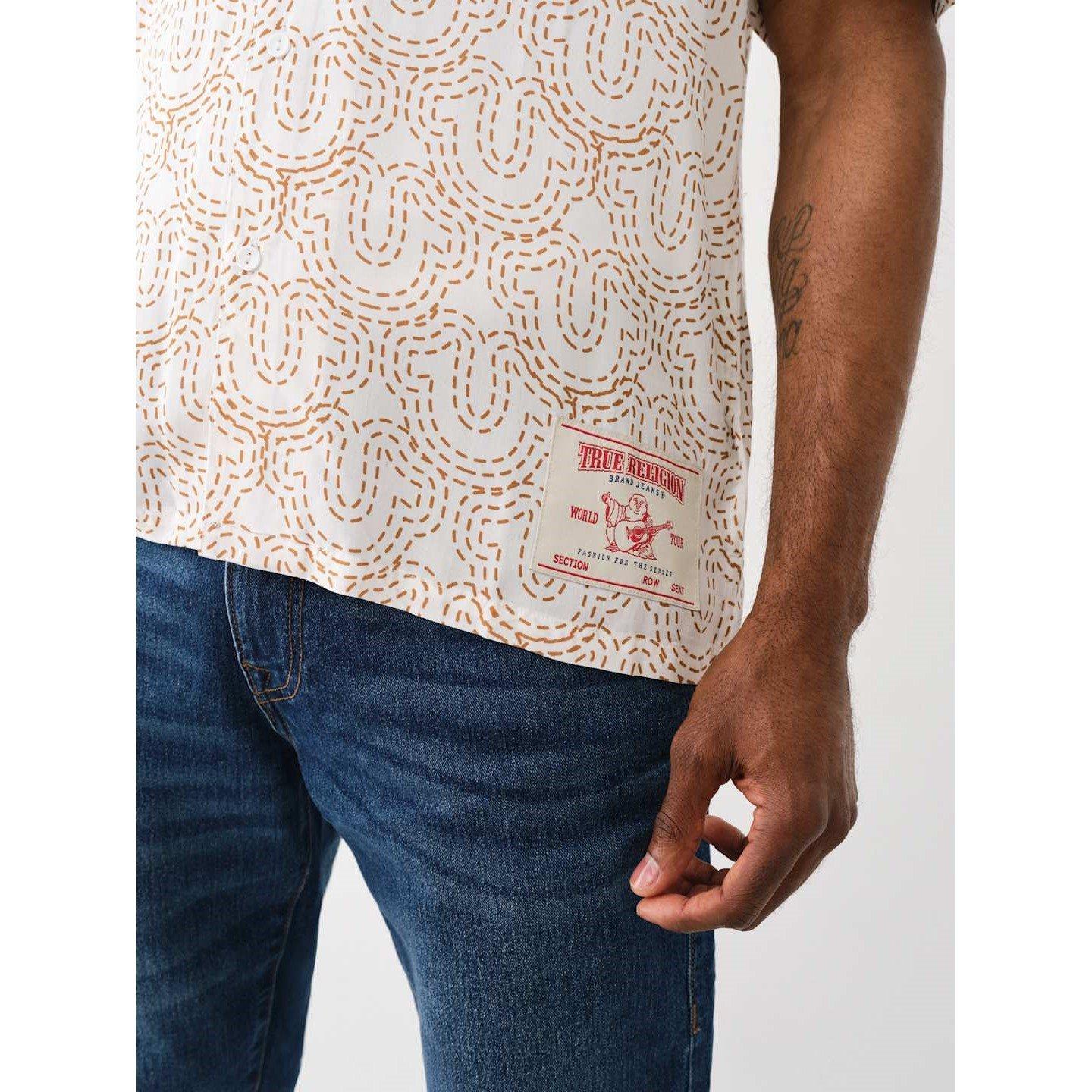 True Religion TR Camp Collar Shirt Mens