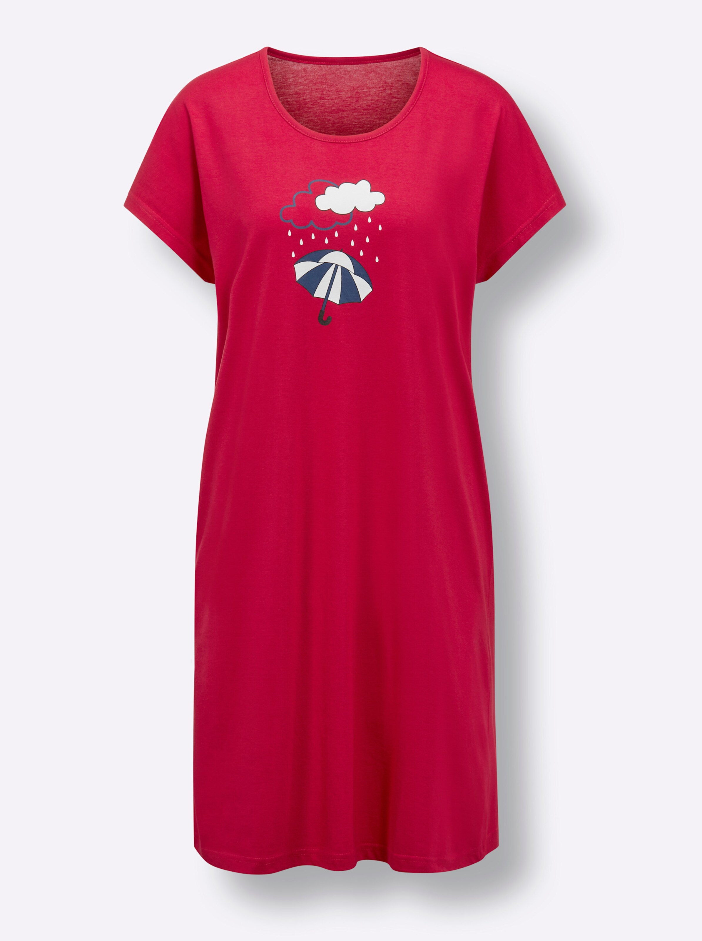 wäschepur Sleepshirts in rot + dunkelblau