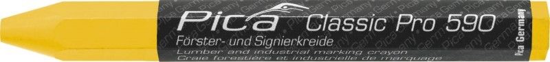 Pica 12st 590/44 Markeerkrijt PRO 12x120mm geel