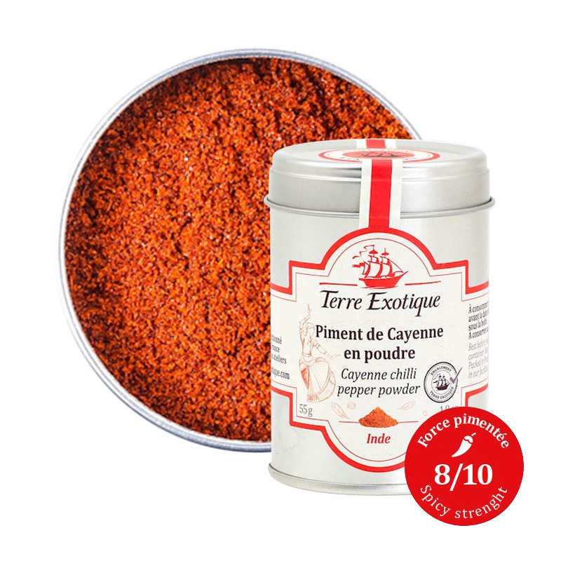 Piment de Cayenne en poudre - Inde (force 8)