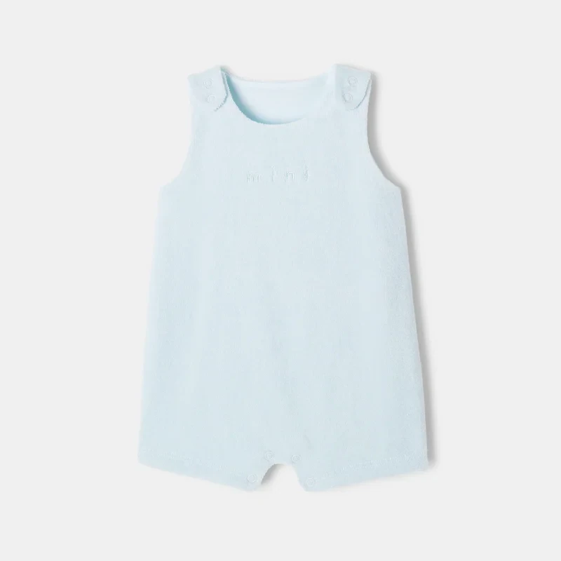 Combinaison en coton éponge bleu naissance Absorba Bleu