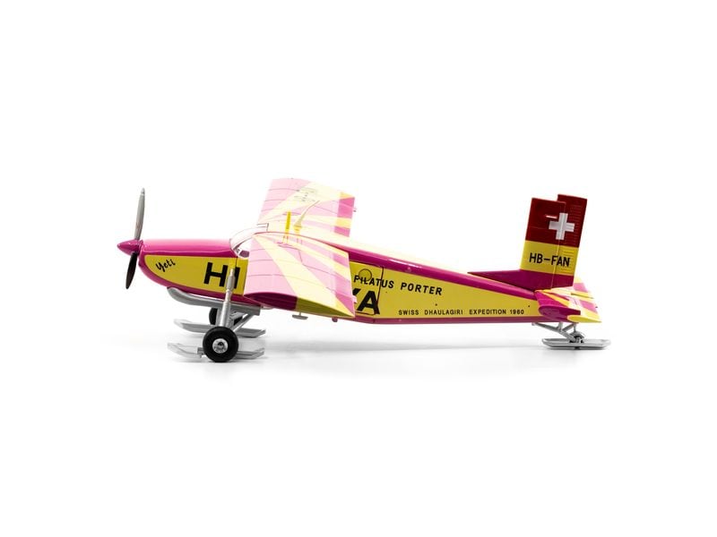 ACE Pilatus PC-6 Porter HB-FAN Yeti 1:72 Realistisches Modellflugzeug