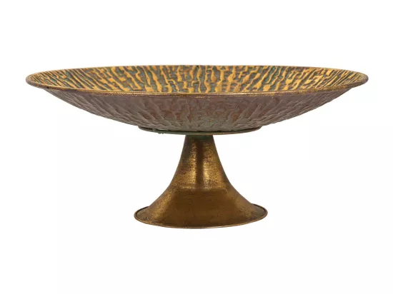 Centre de table en métal doré 47x47x19h
