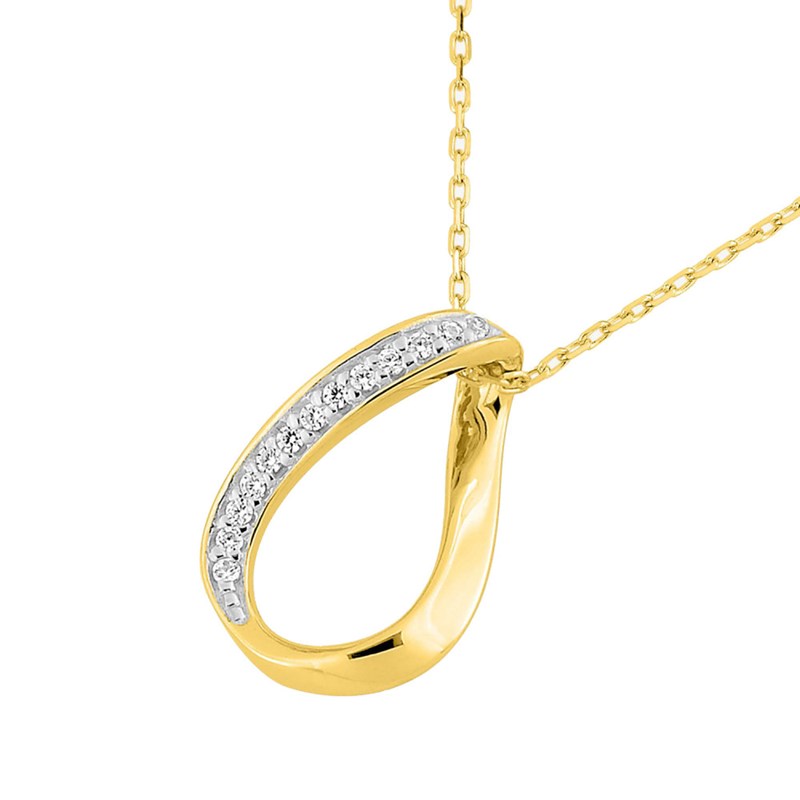 Collier Femme - Oxyde de zirconium - Or 18 Carats - Longueur : 42 cm