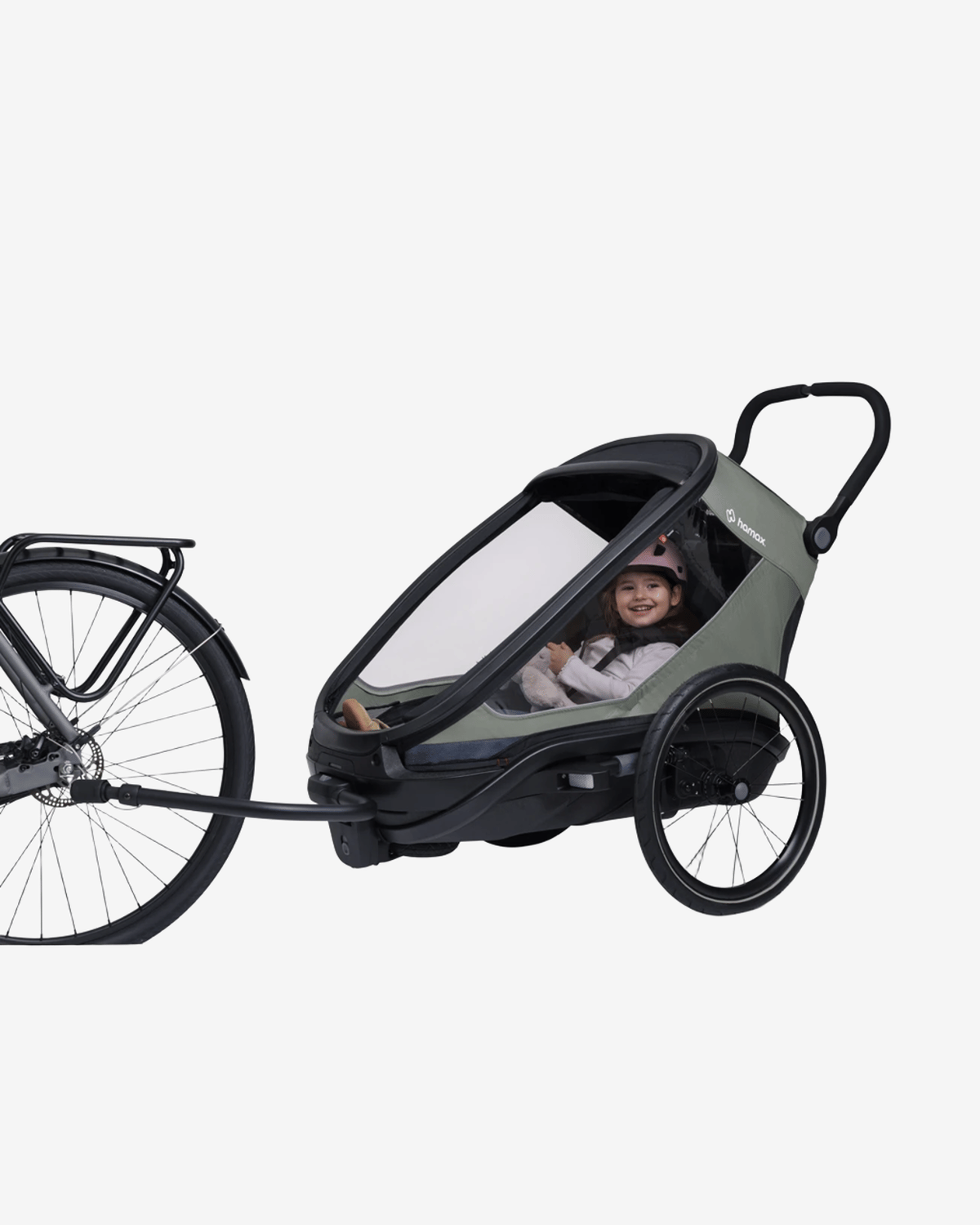 Hamax Outback Next Sykkelvogn & Barnevogn, Plass til ett barn | Enkel Bicycle Trailer