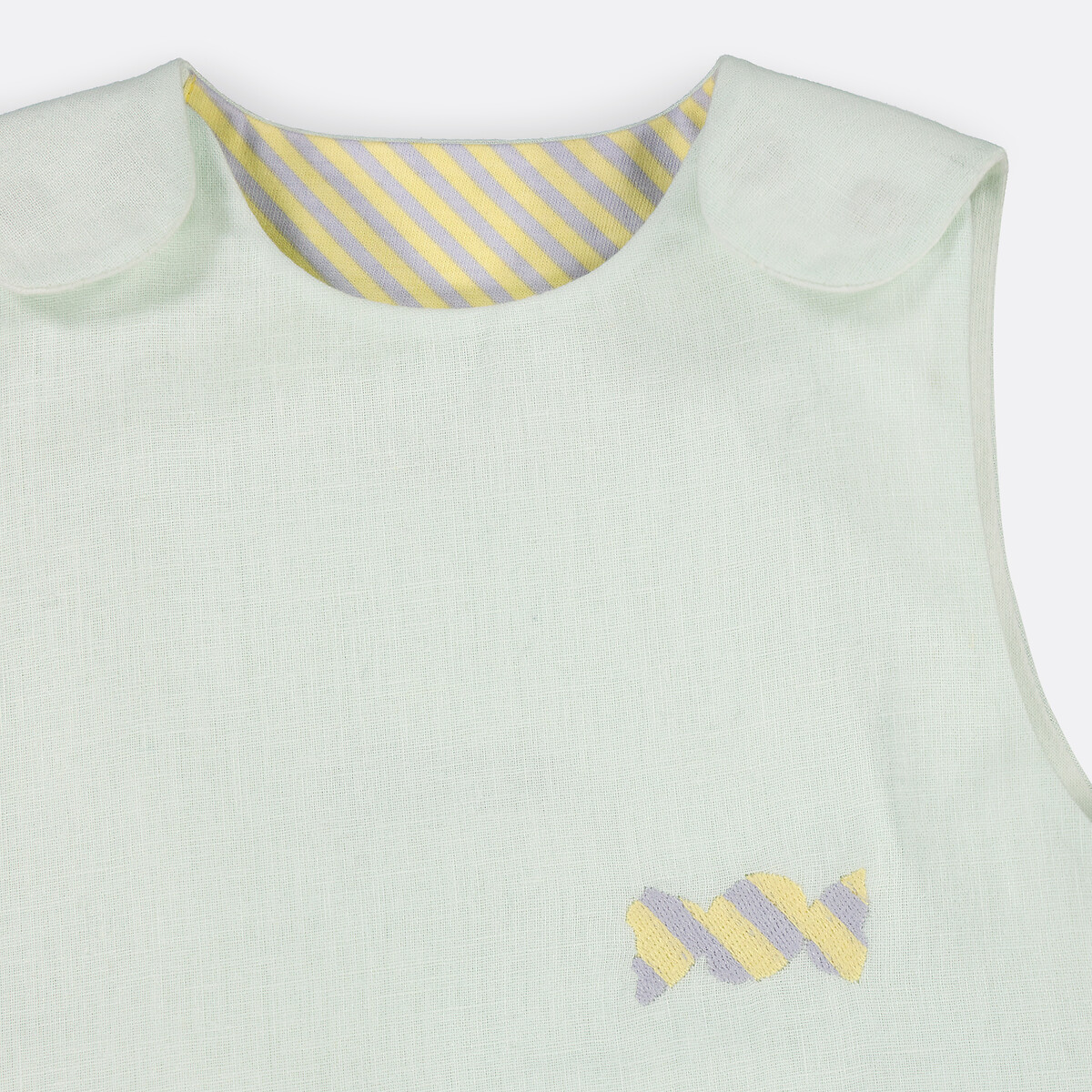 LA REDOUTE INTERIEURS<br>Saco de dormir de verão em linho e algodão, Pastelou
