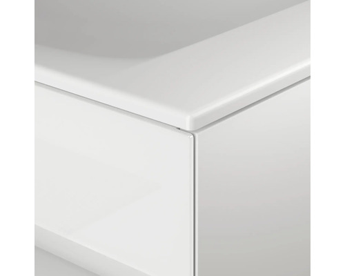 KEUCO Stageline wastafelmeubel met LED-verlichting, BxHxD 80 x 62,5 cm x 49 cm, frontkleur wit hoogglans, 32862300100