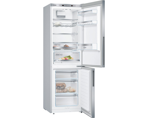Bosch KGE36AICA koel-vriescombinatie, afmetingen (B x H x D): 60 x 186 x 65 cm, koelgedeelte: 214 l, vriesgedeelte: 94 l