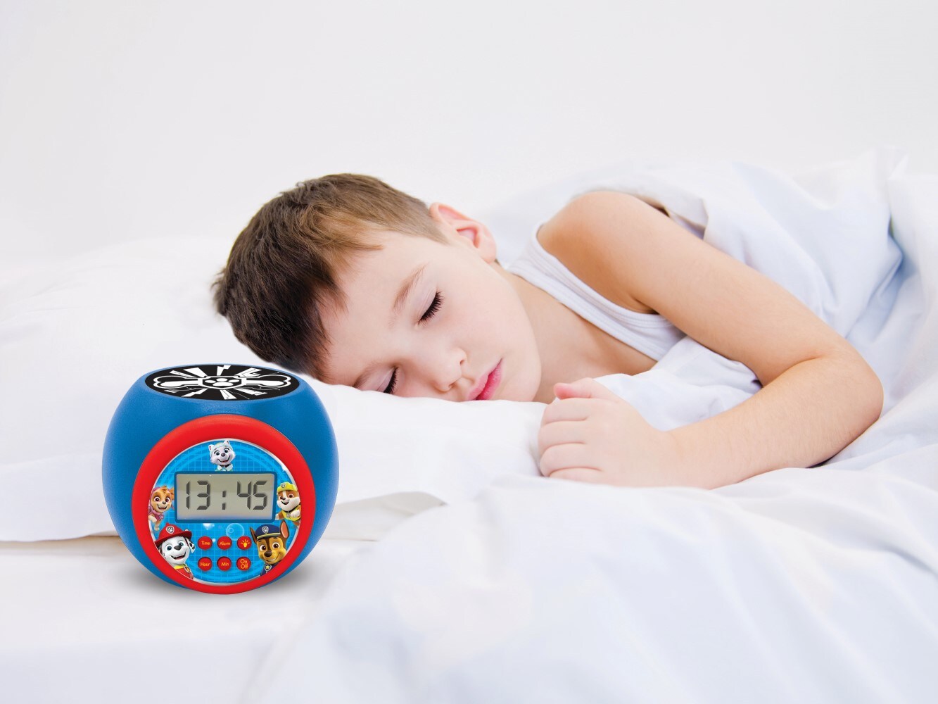 Paw Patrol Projektions Wecker mit LED Farbwechsel und Timer-Funktion