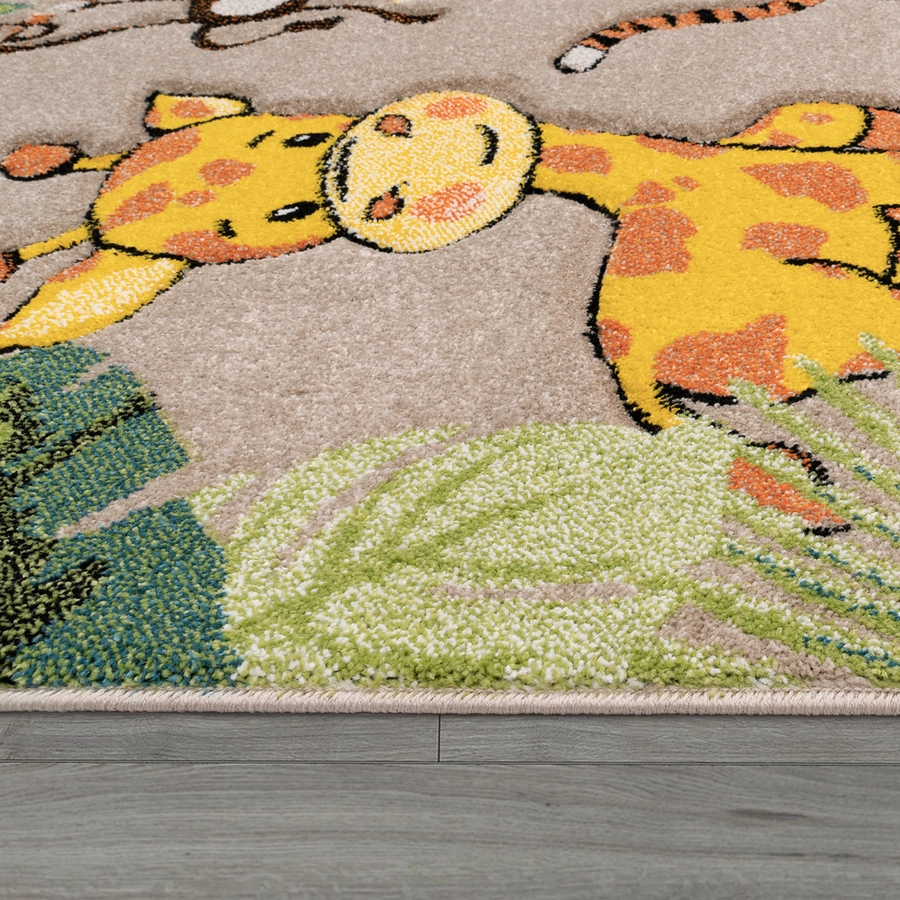 Paco Home Teppich Beige 133 x 133 cm