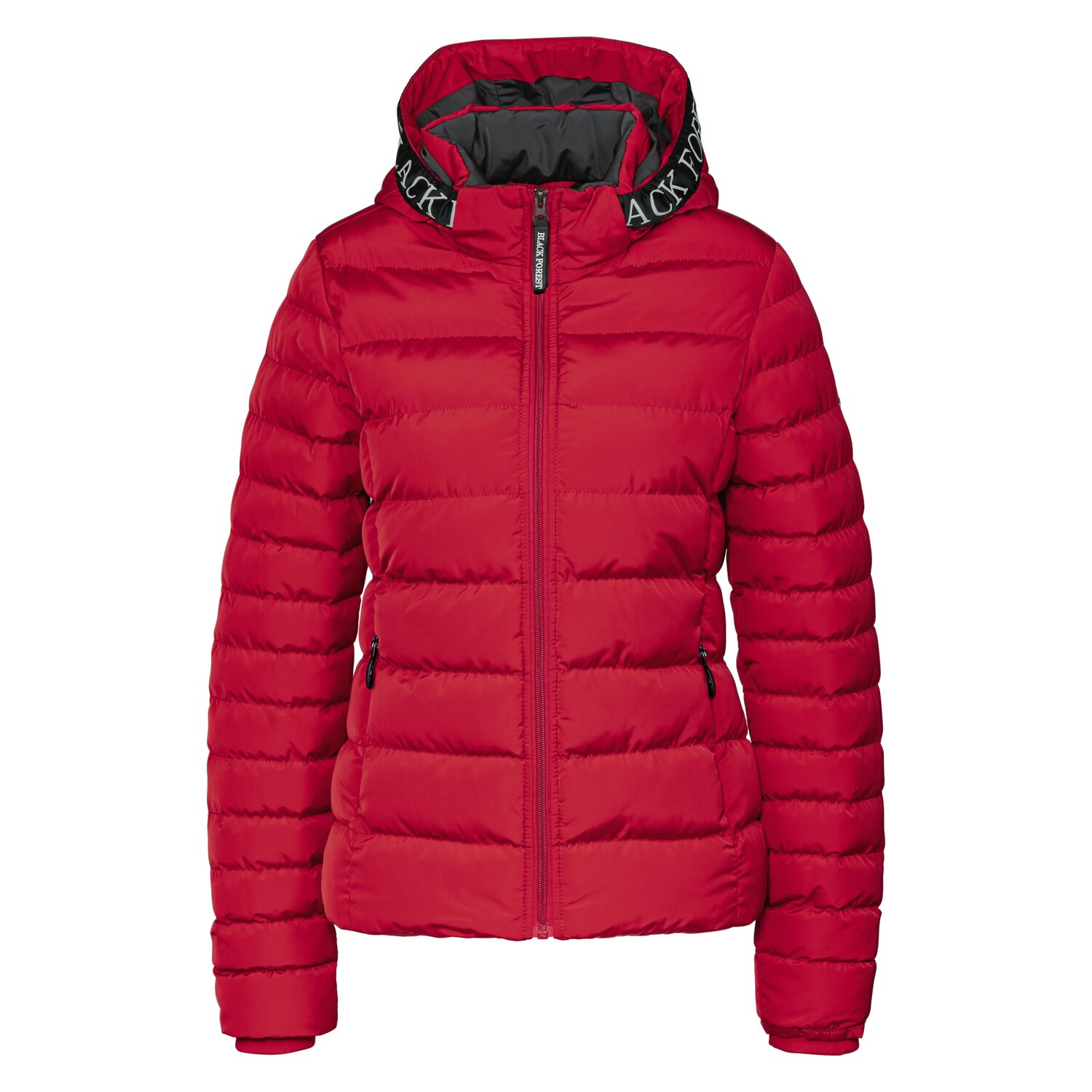 black forest Steppjacke mit Kapuze - wine red