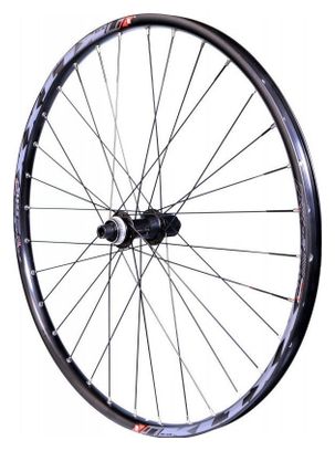 ROUE 275  VTT ARRIERE JANTE ALU KLIXX TUBELESS READY NOIRE FREIN DISQUE CENTERLOCK MOYEU SHIMANO MT400 TX12 142mm CASSETTE 9/10/11V (584X23)