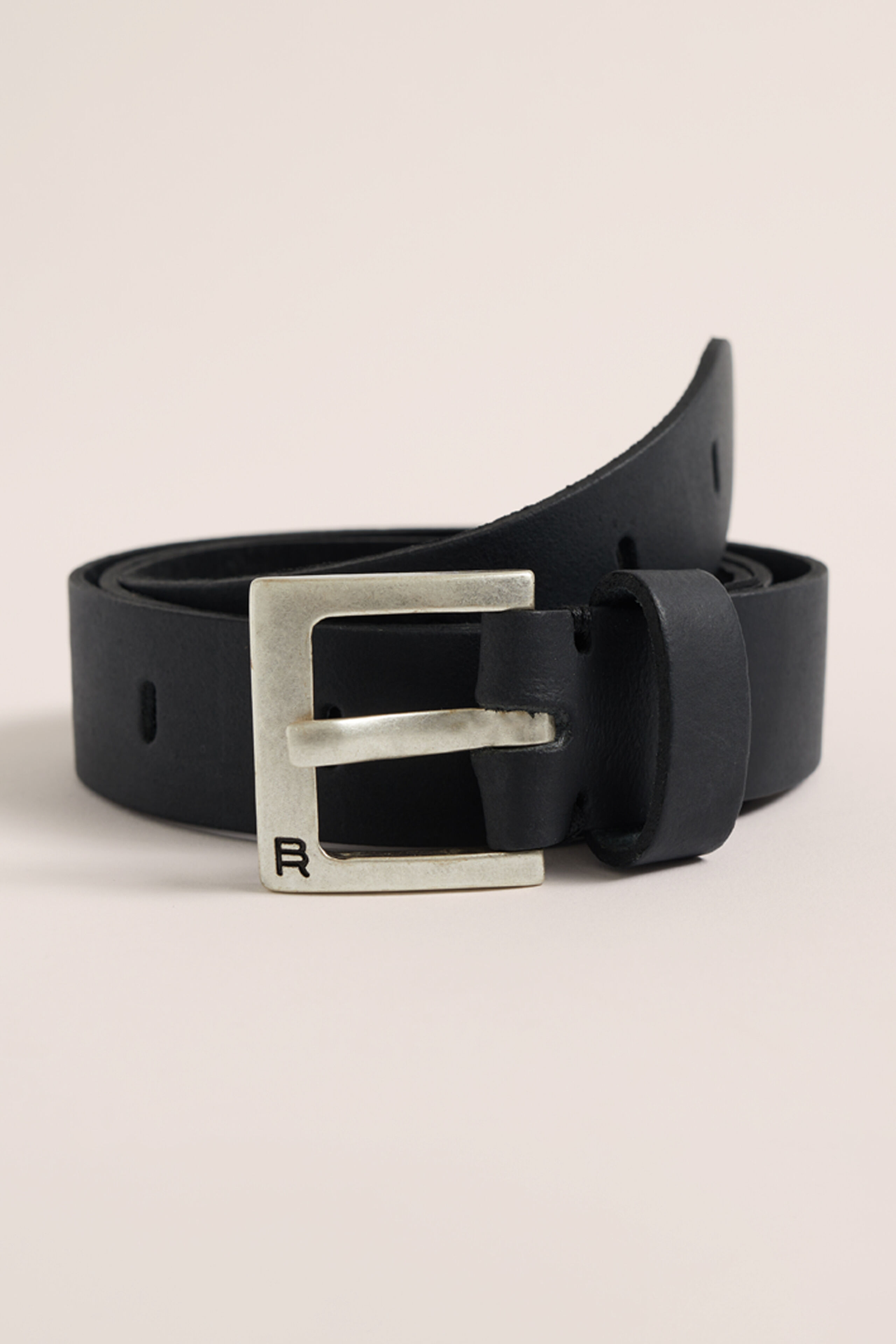 Jongens leren riem WE Fashion Zwart