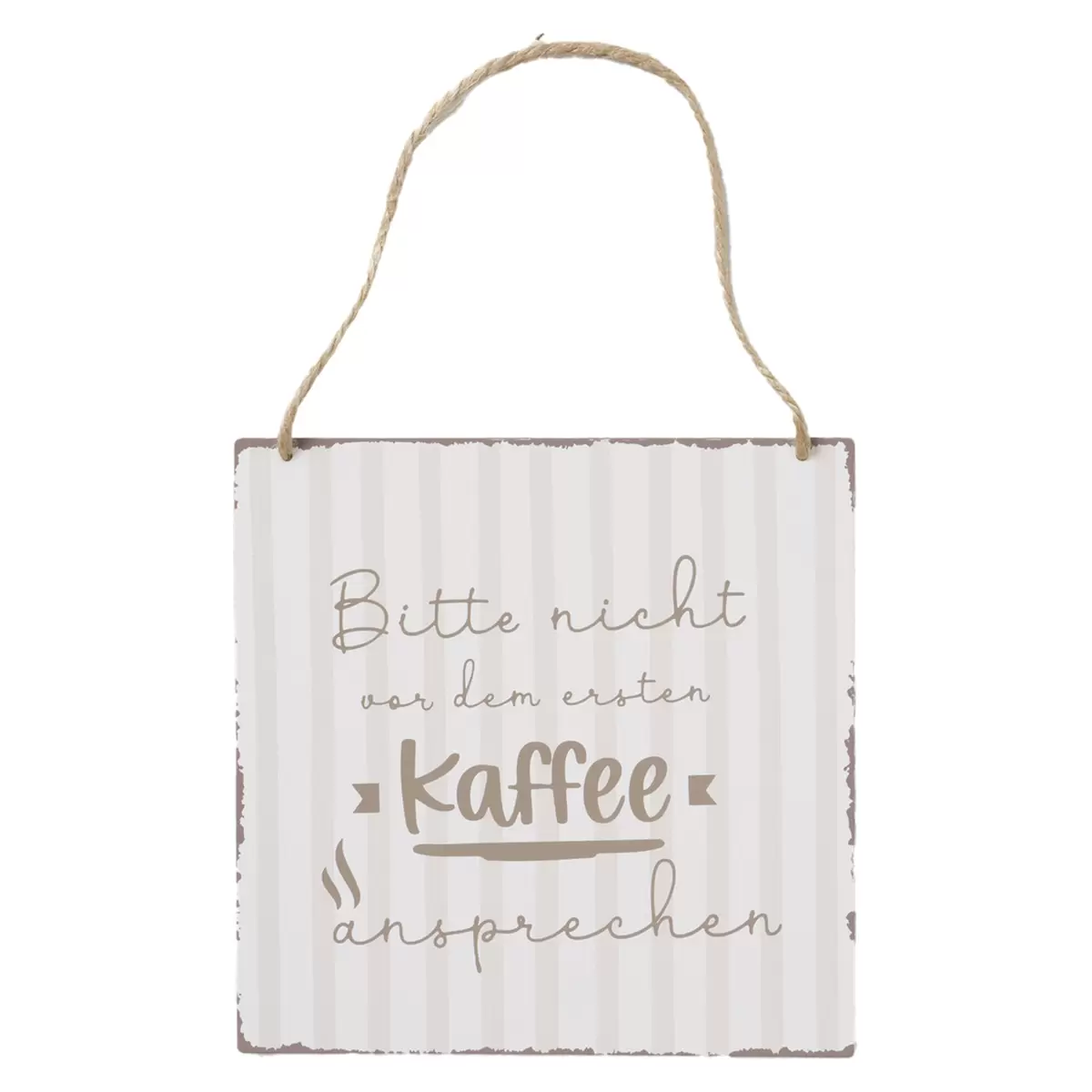 Dekoschild Kaffee beige,grau,weiss