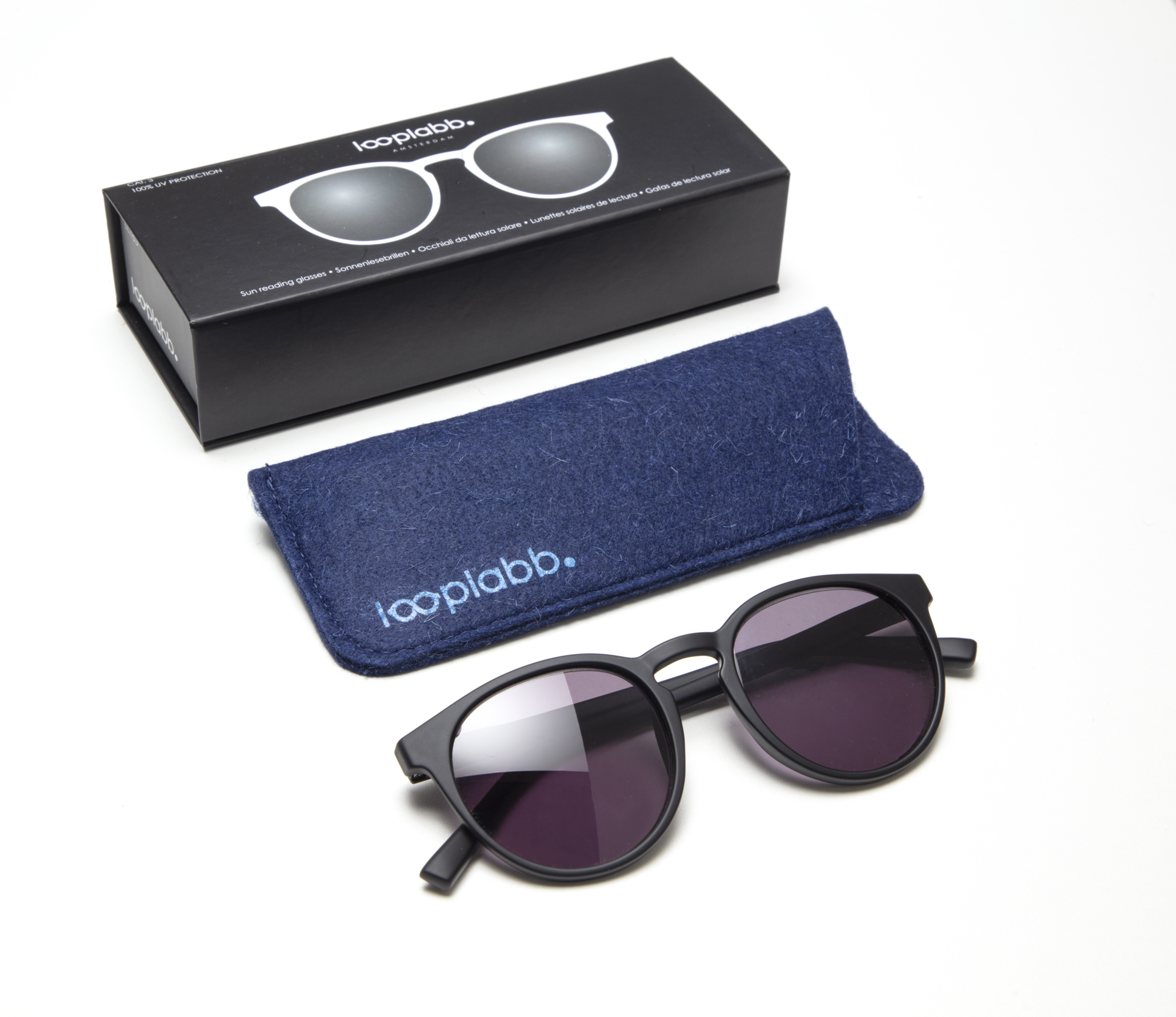 Zonneleesbril LL16S Papillion black +3.00