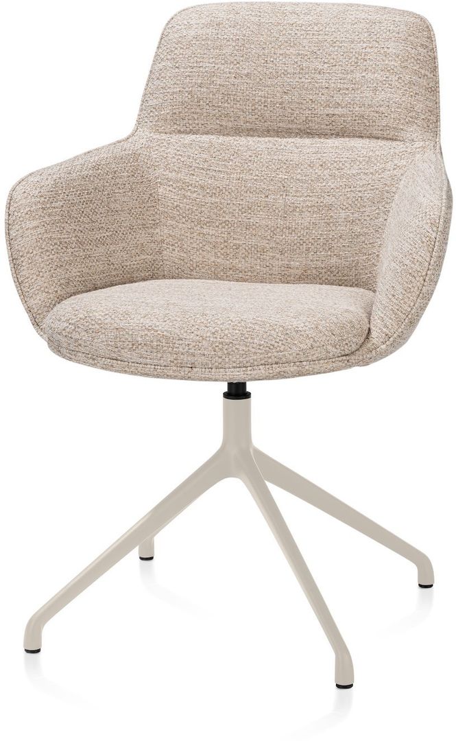 Henders en Hazel   Mateo Creme Poten Armstoel