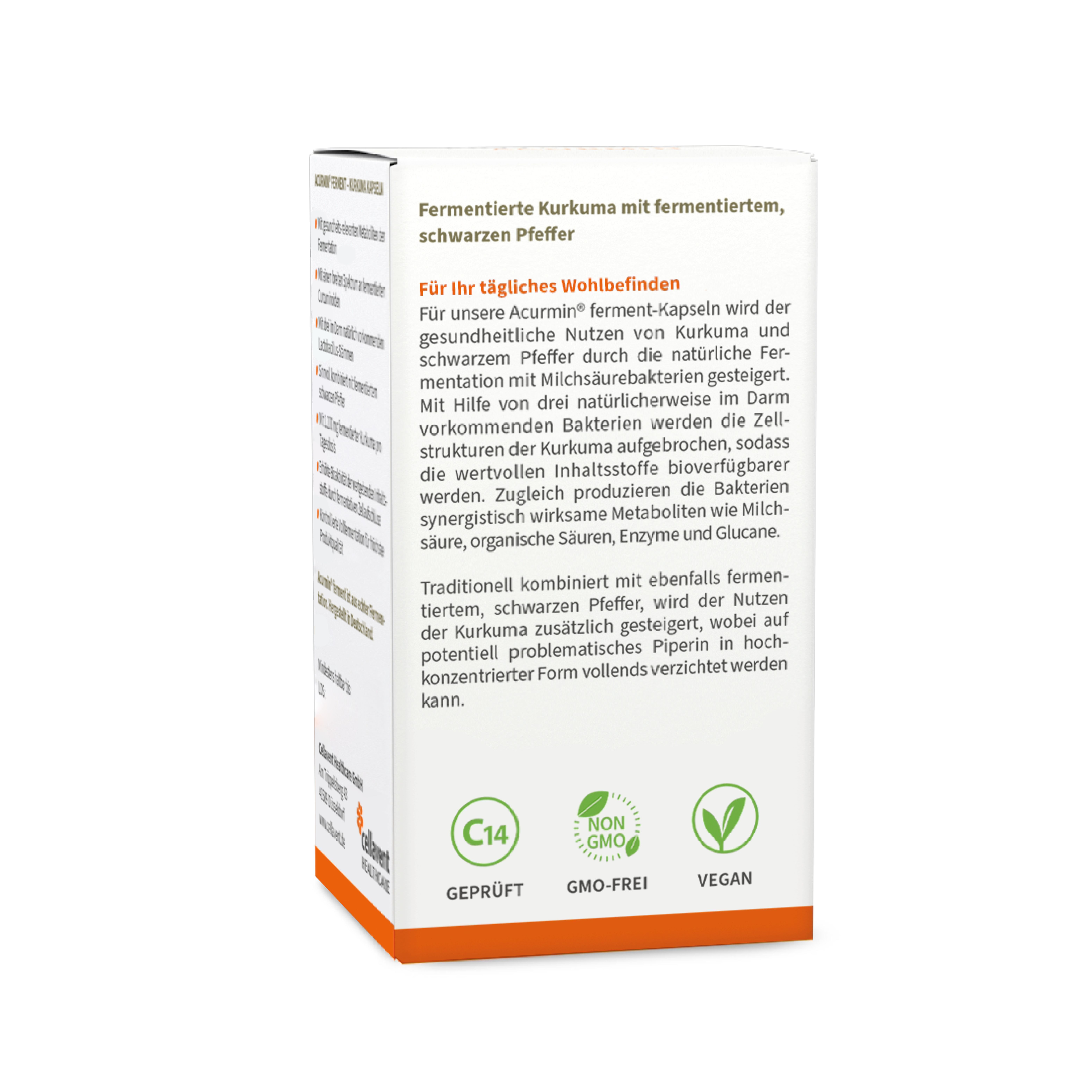Acurmin® ferment BIO Kurkuma Kapseln - fermentiert und bioaktiv