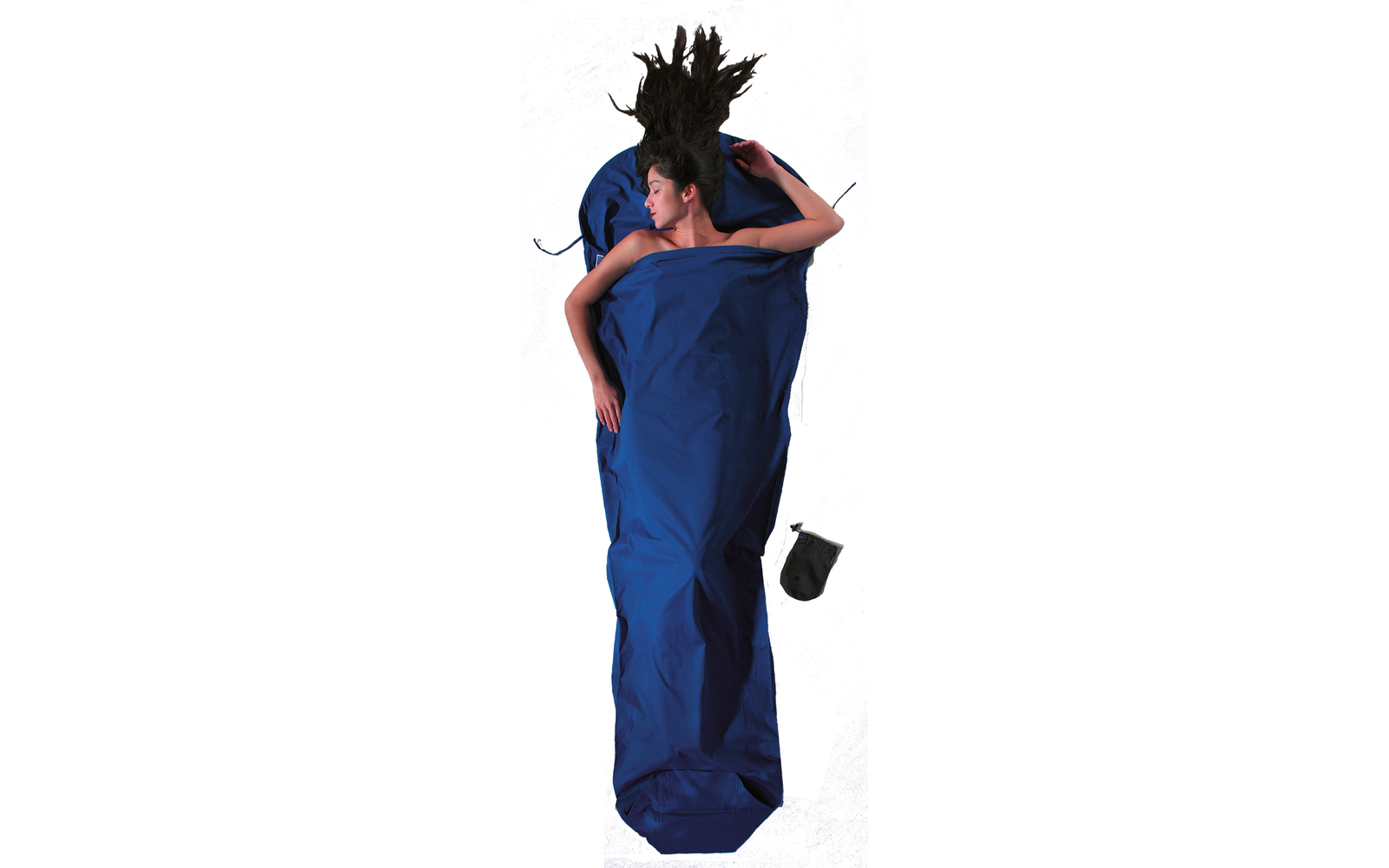 Cocoon Innenschlafsack Mumie Seide ultramarine blue