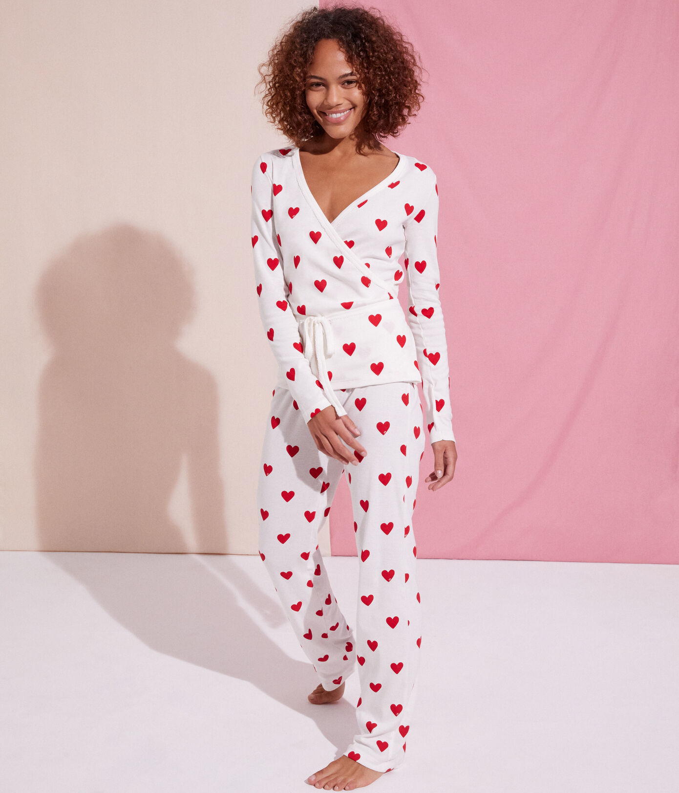 Cache-cœur en coton BIO Femme