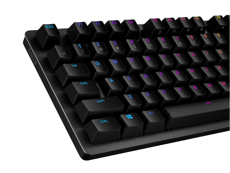 Logitech Gaming-Tastatur G512 GX Brown Carbon Mechanische Gaming-Tastatur mit RGB-Beleuchtung