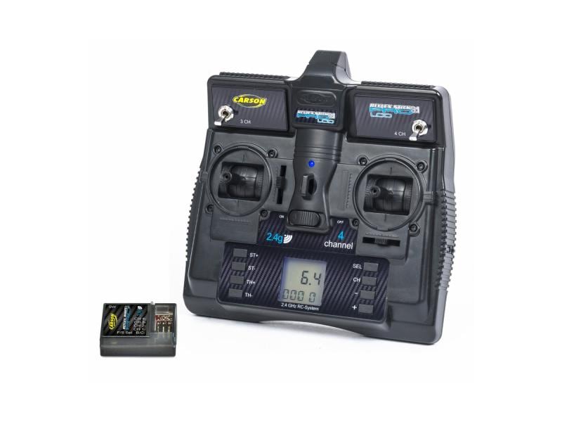 Carson Fernsteuerung Reflex Stick Pro 3.1 LCD 4 Kanal mit E 4-Kanal RC-Anlage für Fahrzeuge