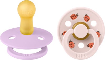 BIBS Studio Colour Bumblebee Smokk 2-Pakk Lateks Str 2, Violet Sky