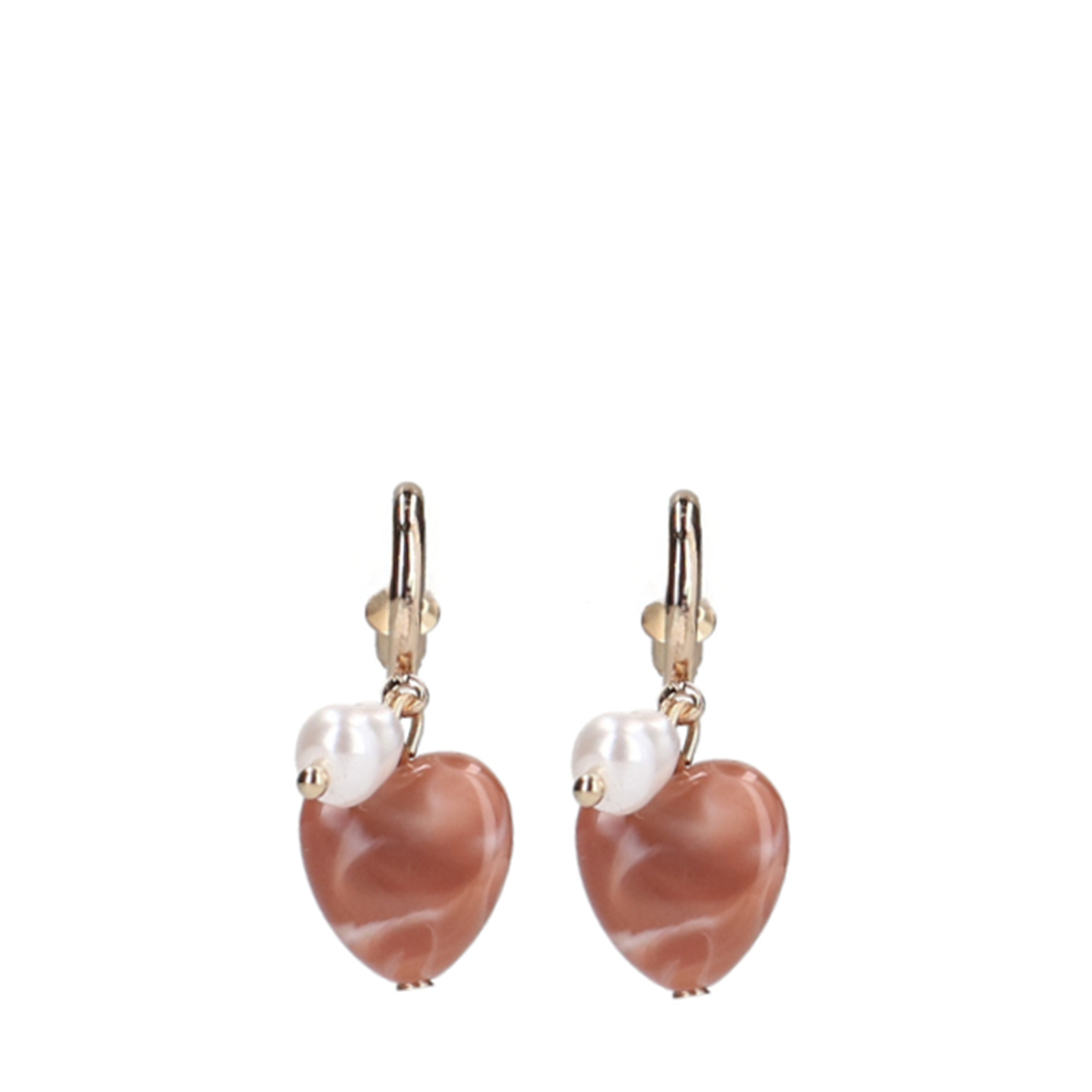 Gouden hangers met gekleurde steentjes