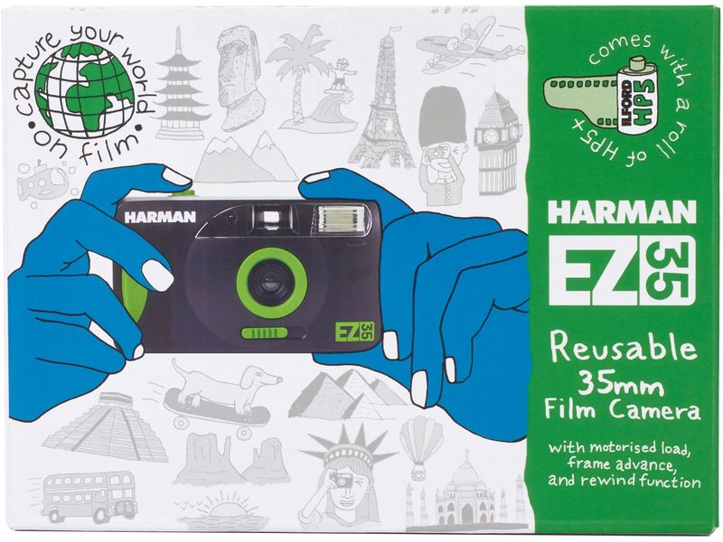 Harman Photo Analogkamera EZ-35 Wiederverwendbare, motorisierte Kamera