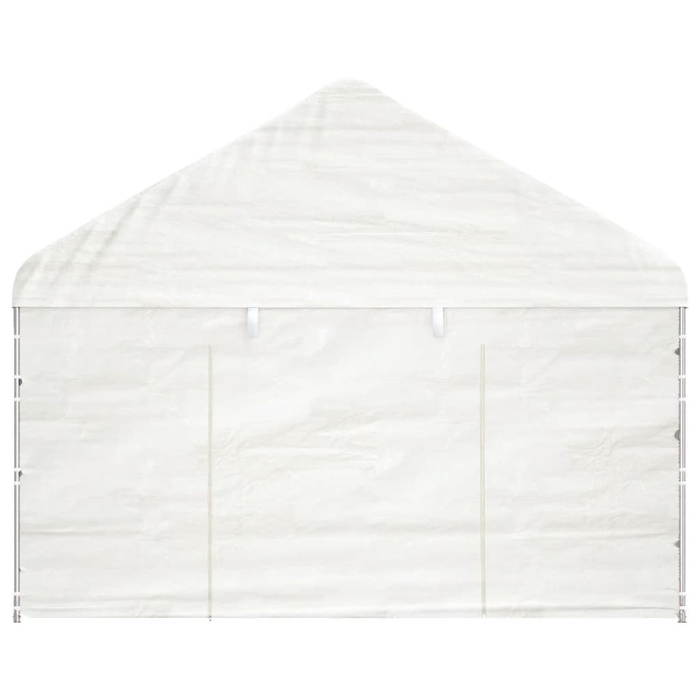 Belvédère avec toit blanc 17,84x4,08x3,22 m polyéthylène