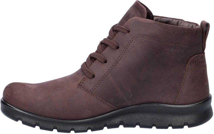 Ecco Babbett gevoerde nubuck veterboots bordeaux