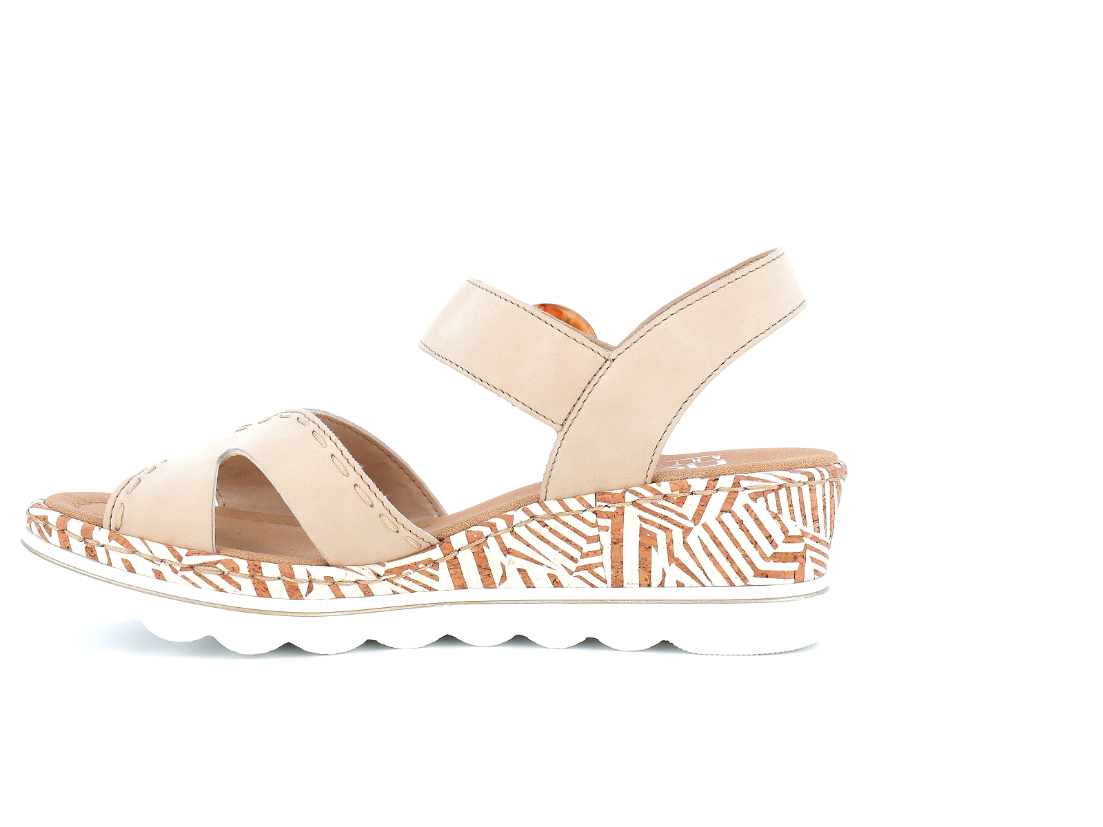 Rieker-67173 Synthétique Beige