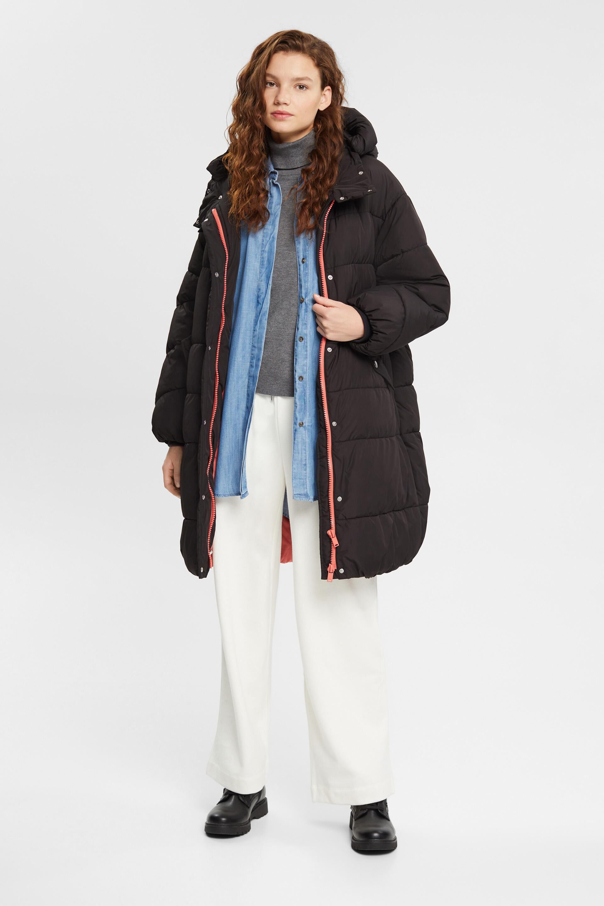 Manteau matelassé à capuche amovible