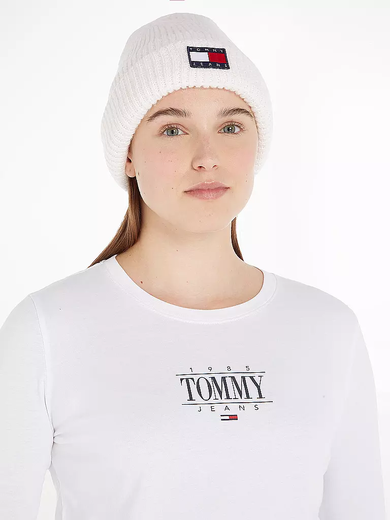 TOMMY JEANS Mütze - Haube weiss