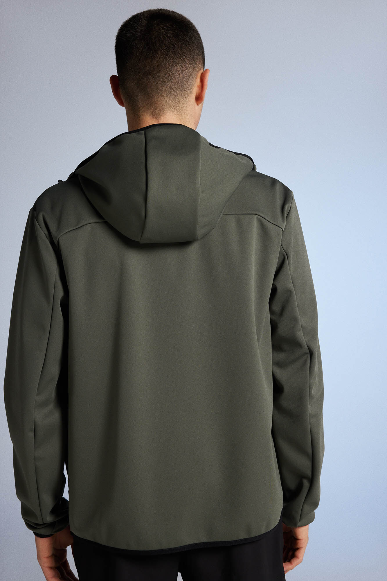 Jaqueta técnica softshell - cáqui escuro