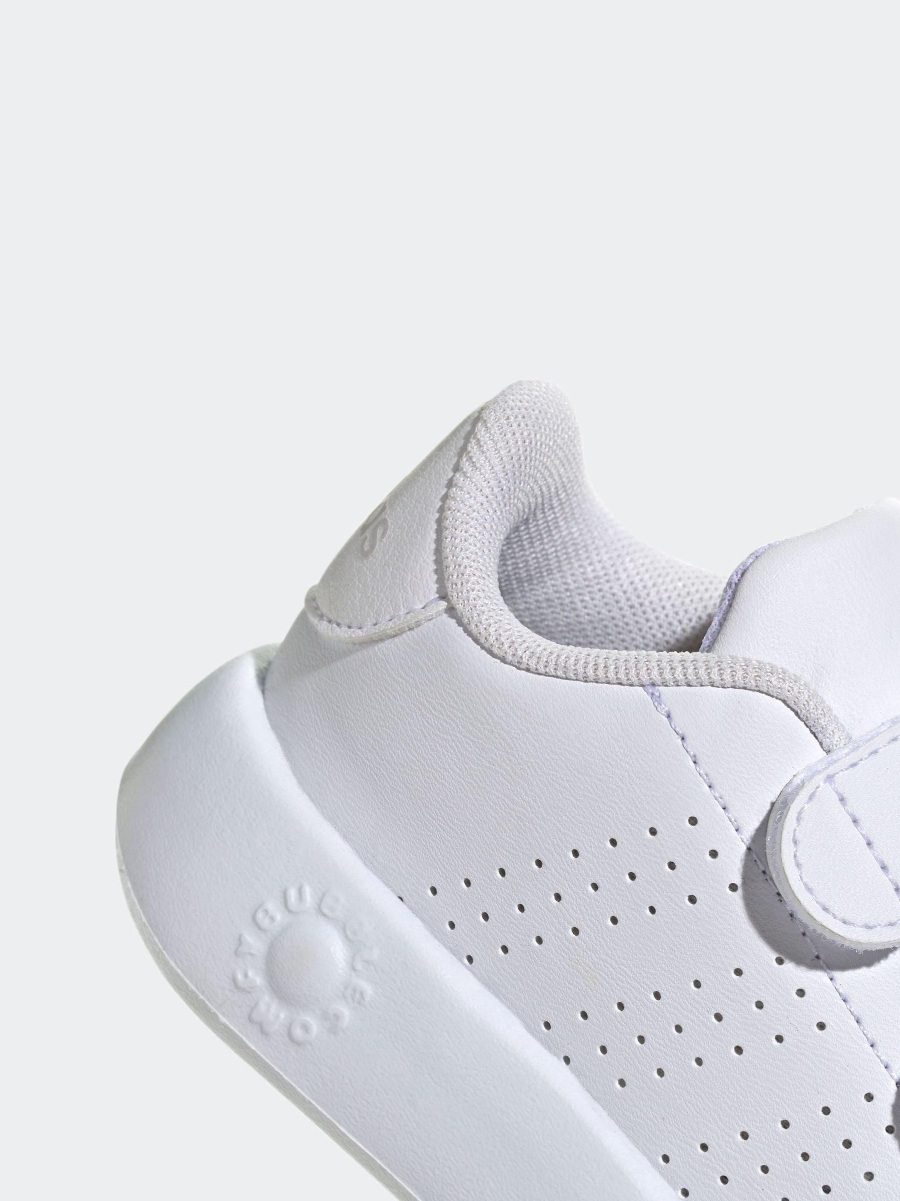 Wit - adidas Advantage Hook and Loop Infant Trainers