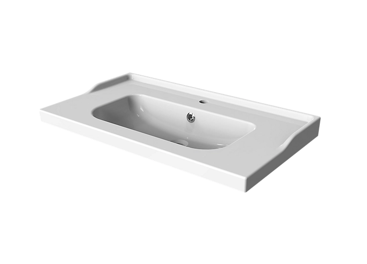 Plan vasque blanc GoodHome Lana 80 cm