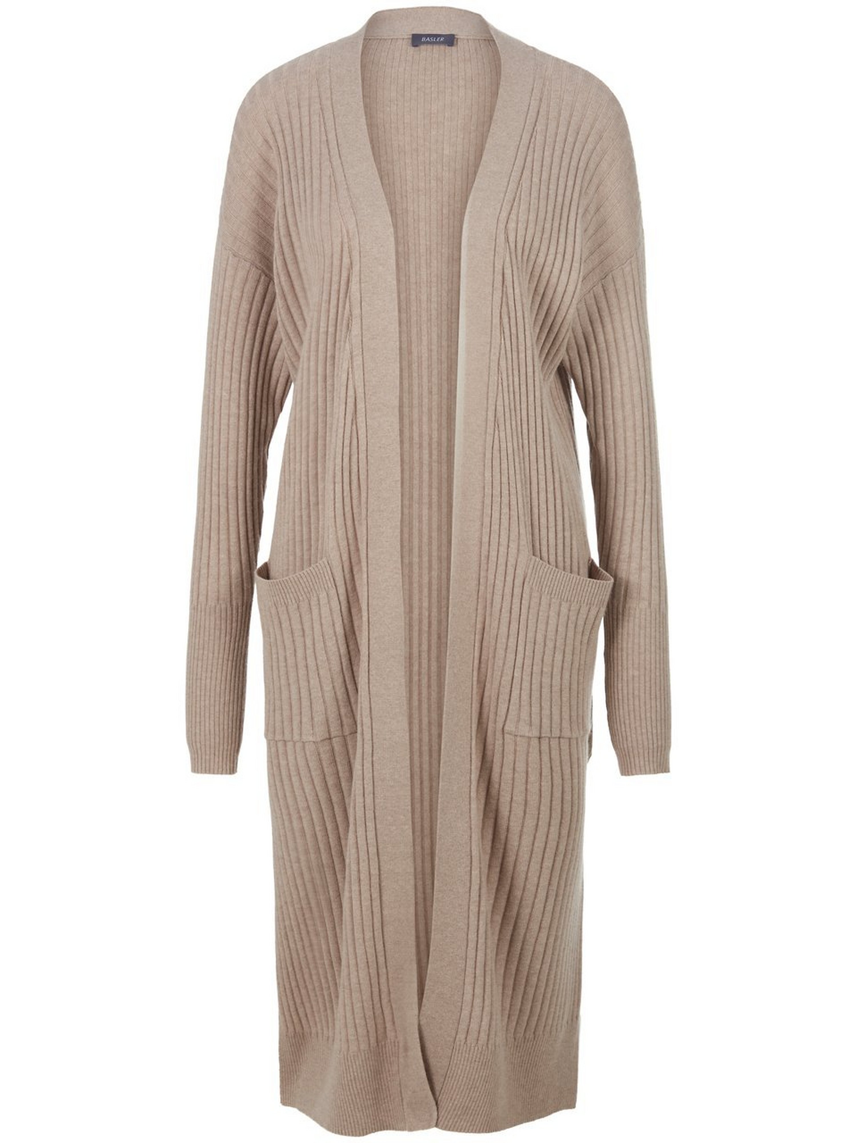 Offene Long-Strickjacke